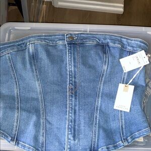 Good American Denim Bustier -3xl NWT